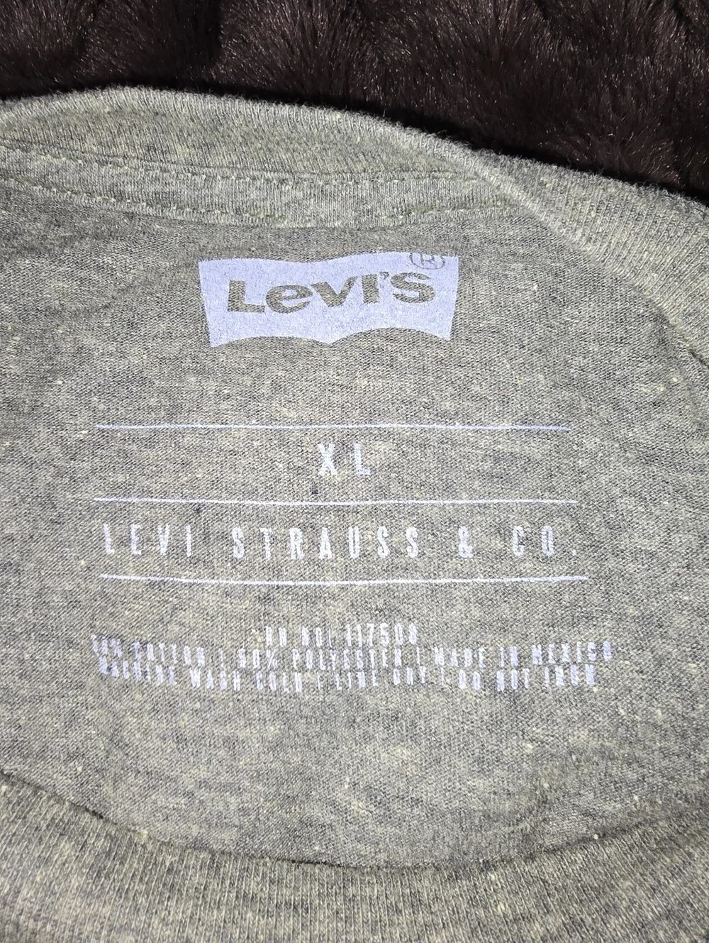 Levi's Olive Green Short Sleeve Logo Tee